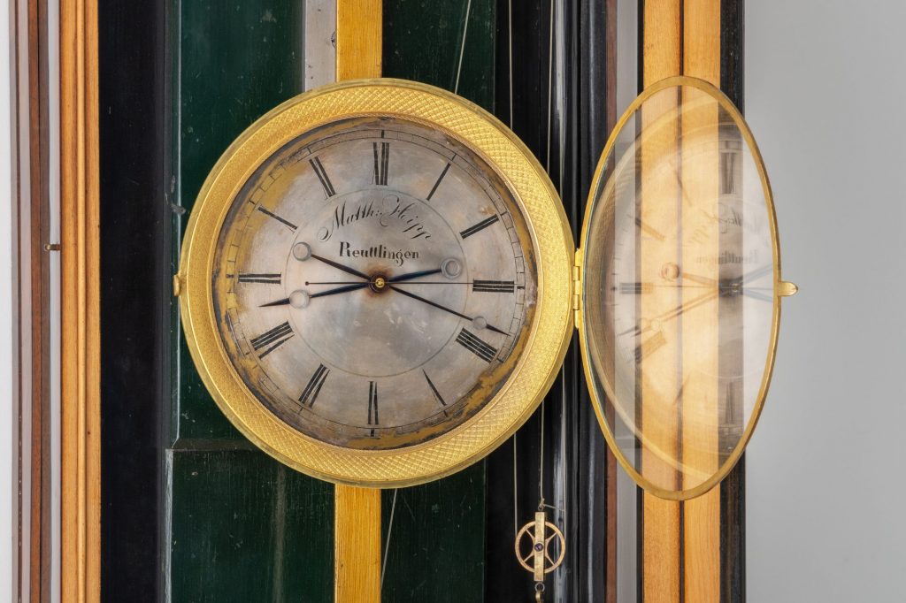 Dial on Matthaus Hipp's regulator clock